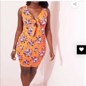 Tied Up Bodycon Mini Dress Rebdolls